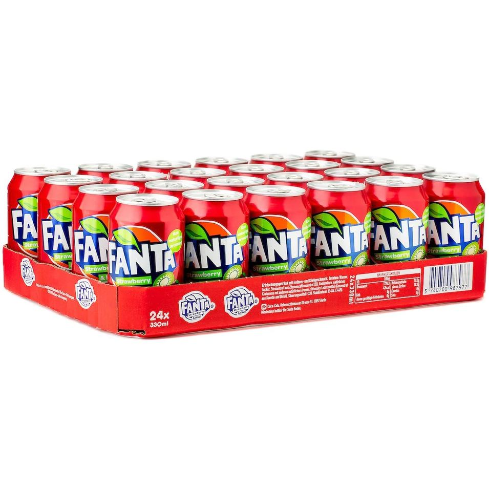 Fanta Strawberry & Kiwi – 24 x 33 cl tray