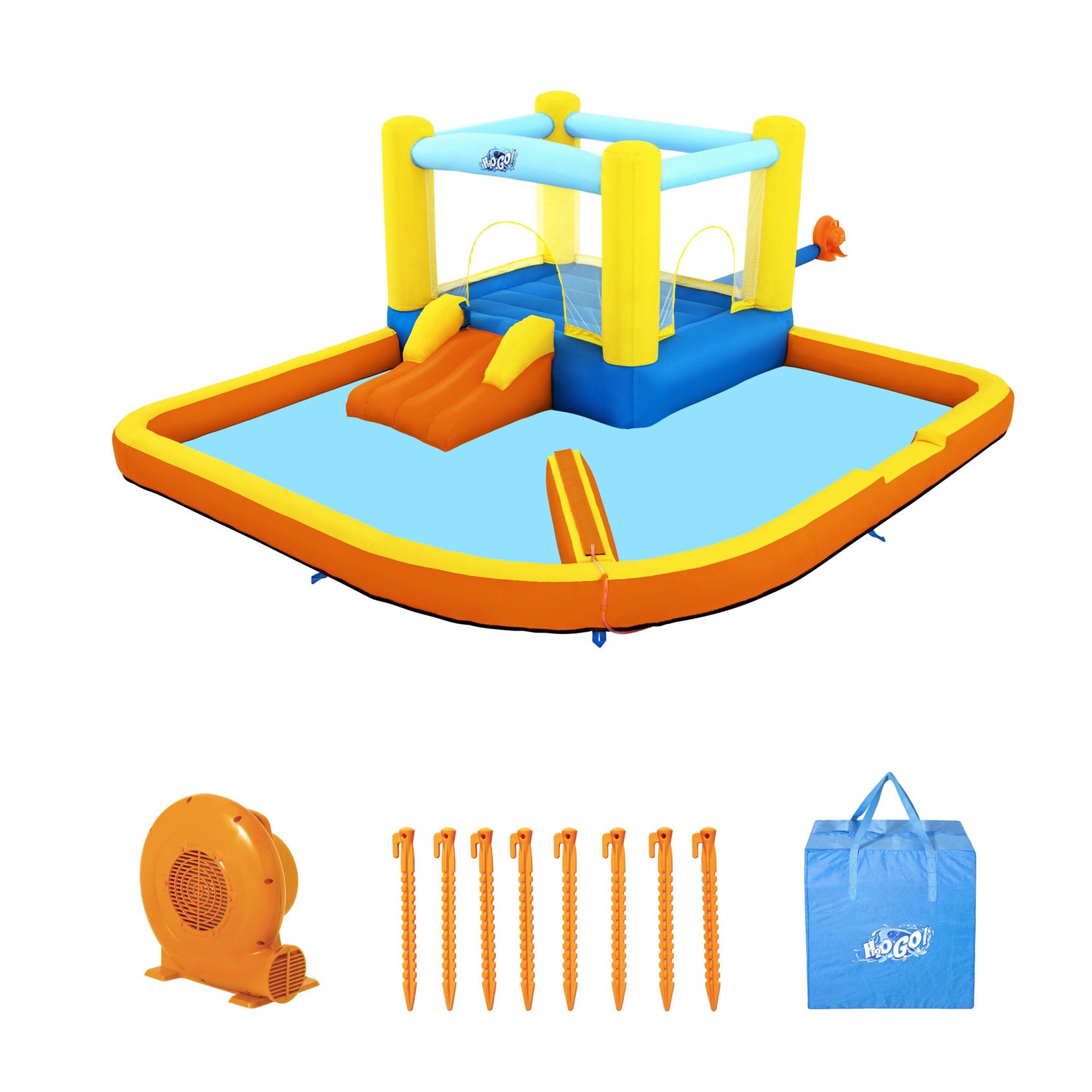 Parc aquatique gonflable Bestway H2OGO ! Beach Bounce - L365 x L340 x H152 cm