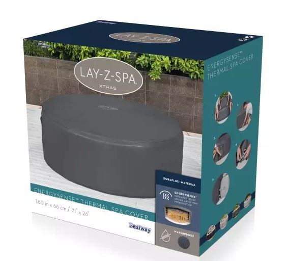 Lay-Z-Spa-77-x-28-1-96m-x-71cm-Thermal-Cover-Round