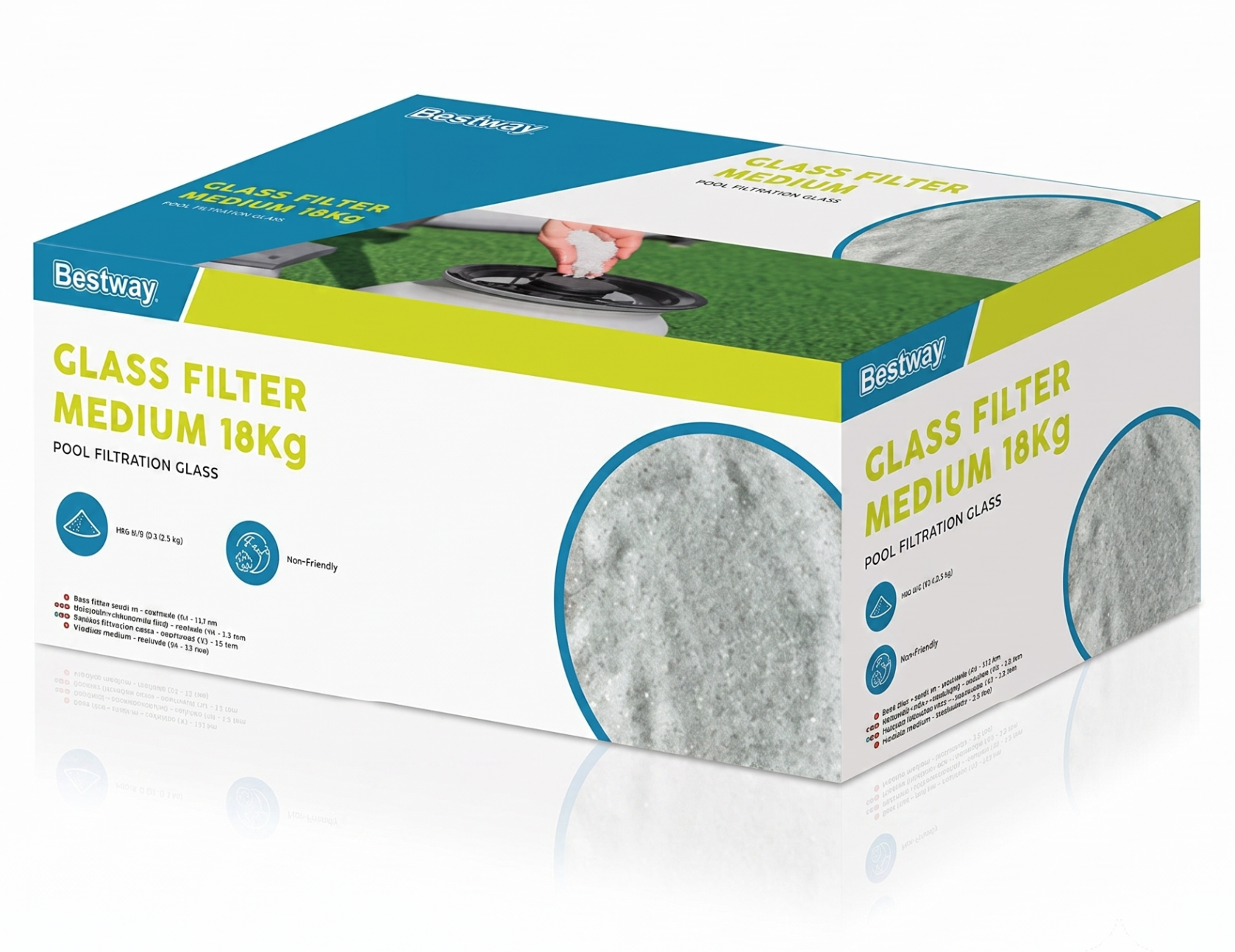 Bestway Glass Filter Media for Sand Filter Pump, 18 kg