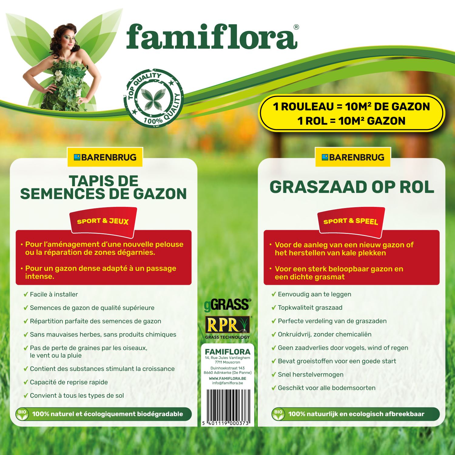 Grass-zaaimat-10m-Speel-sport-Bar-Power-RPR-graszaad-op-rol-breedte-90cm