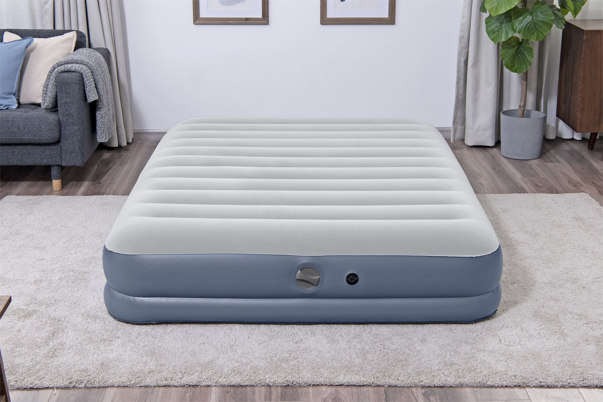 Bestway-2-03m-x-1-52m-x-36cm-Tritech-Air-Mattress-Queen-Built-in-Rechargeable-Pump