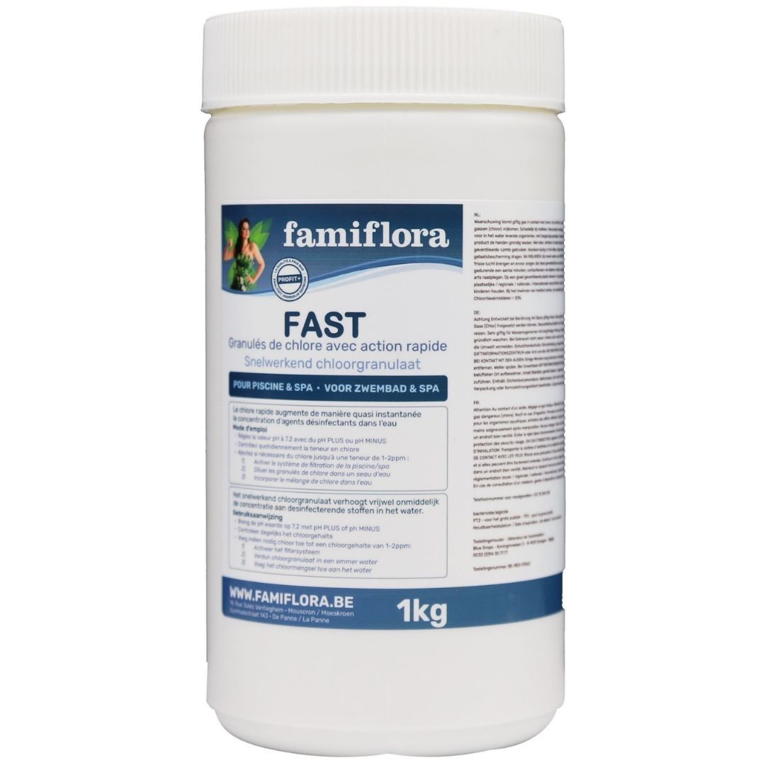 Famiflora Fast - snelwerkend chloorgranulaat 1kg