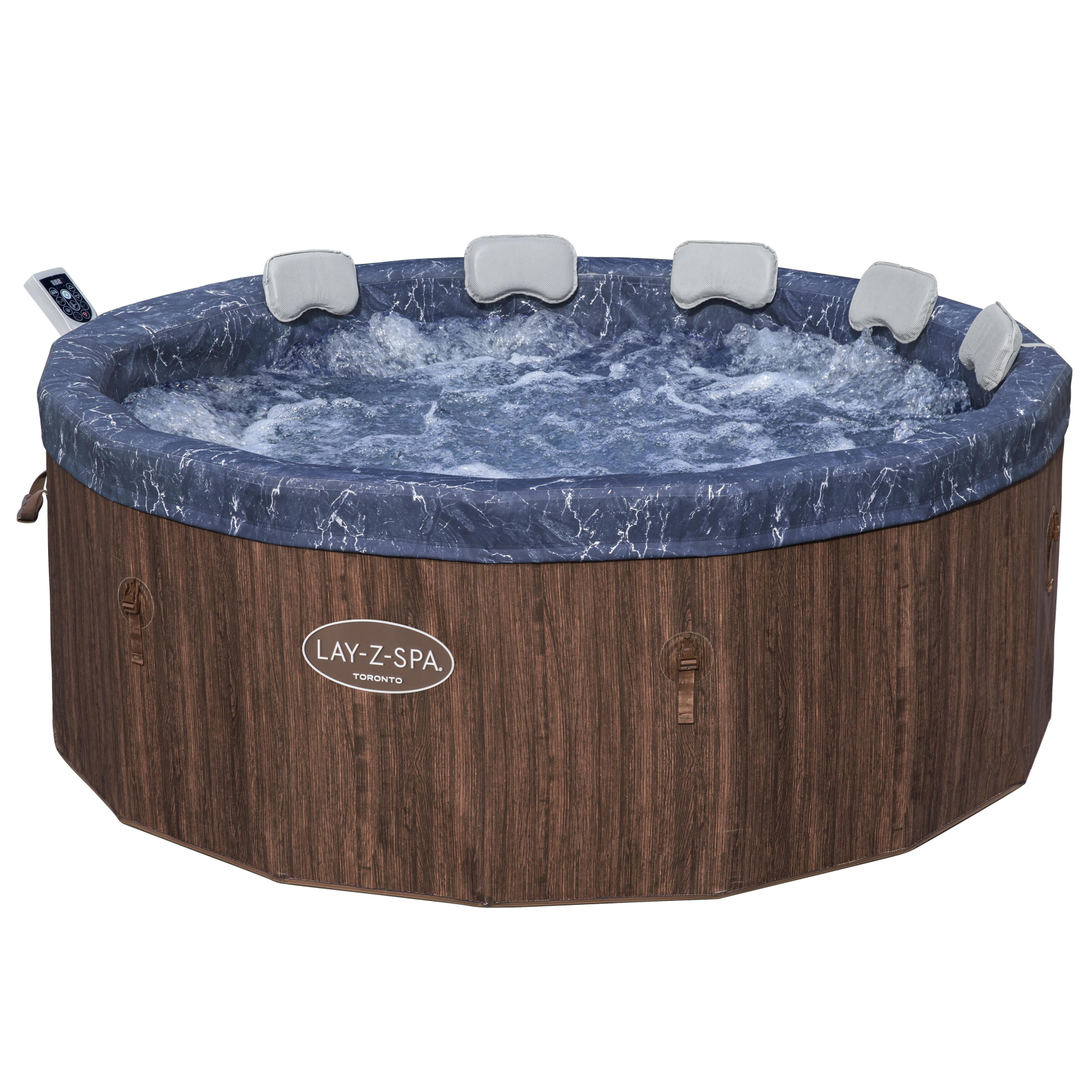 Lay-Z-Spa Toronto 7 personnes - 196x66cm - avec pompe intégrée - ThermaCore UltraFit Smart AirJet