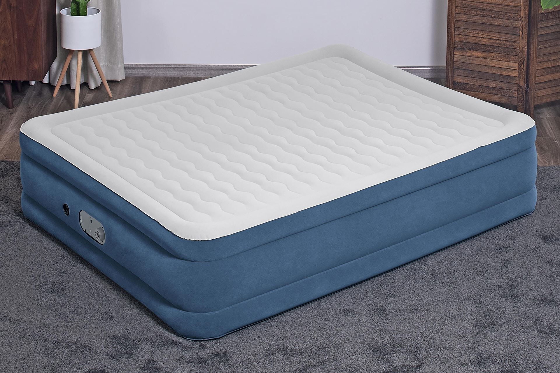 Bestway-2-03m-x-1-52m-x-46cm-AlwayzAire-Air-Mattress-Queen-Built-in-Dual-Pump
