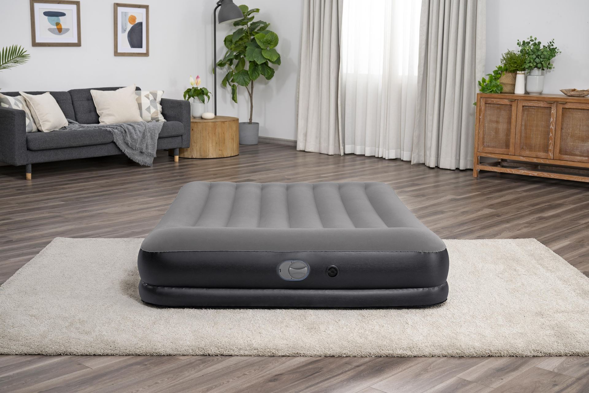 Bestway-2-03m-x-1-52m-x-36cm-Tritech-Air-Mattress-Queen-Built-in-USB-pump