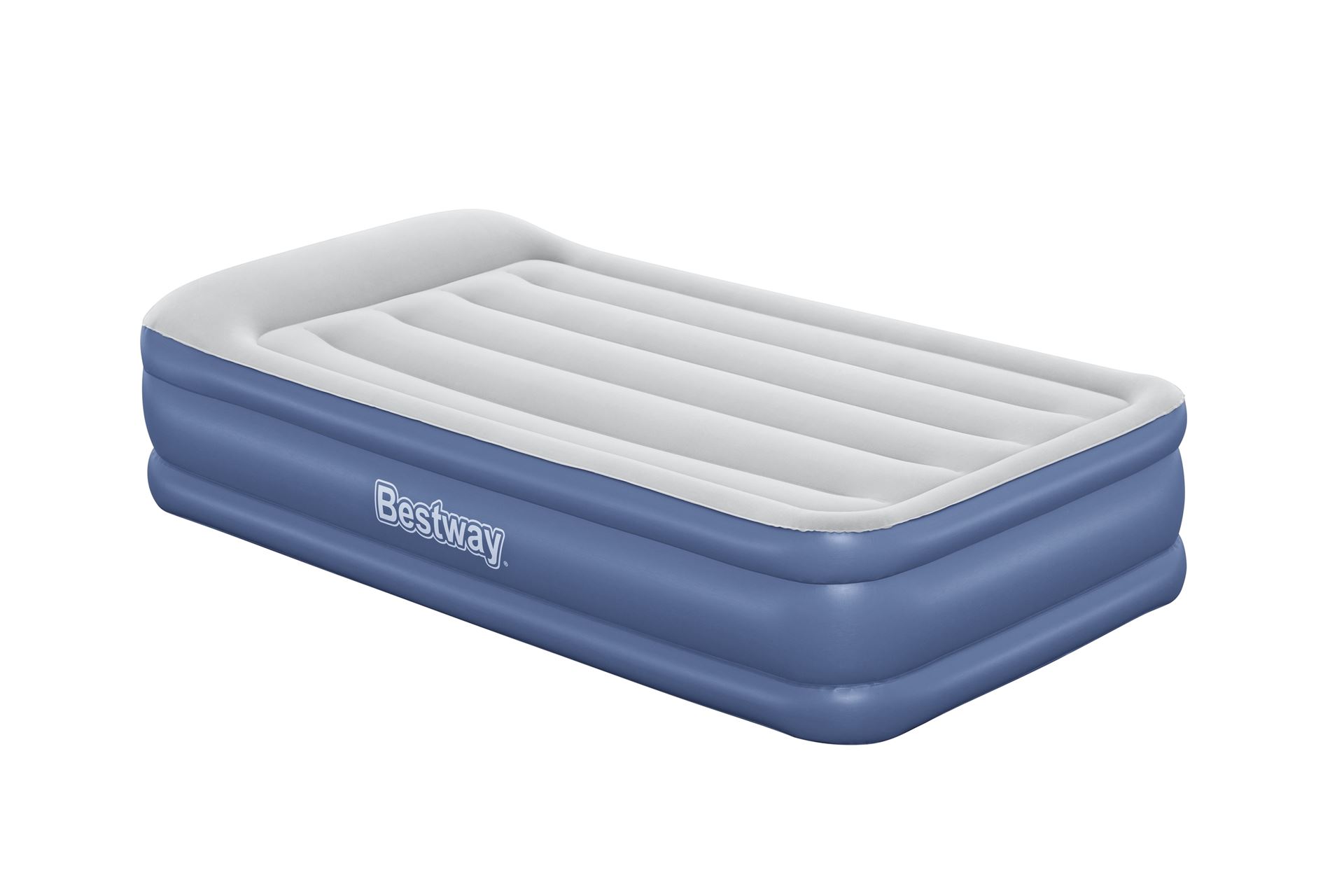 Bestway luchtbed 'Tritech Queen' - 191x97x46 cm - met ingebouwde USB pomp Bestway-1-91m-x-97cm-x-46cm-Tritech-Air-Mattress-Twin-Built-in-AC-Pump