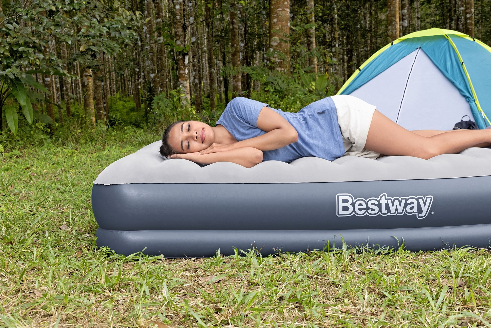 Bestway-2-03m-x-1-52m-x-36cm-Tritech-Air-Mattress-Queen-Built-in-Rechargeable-Pump