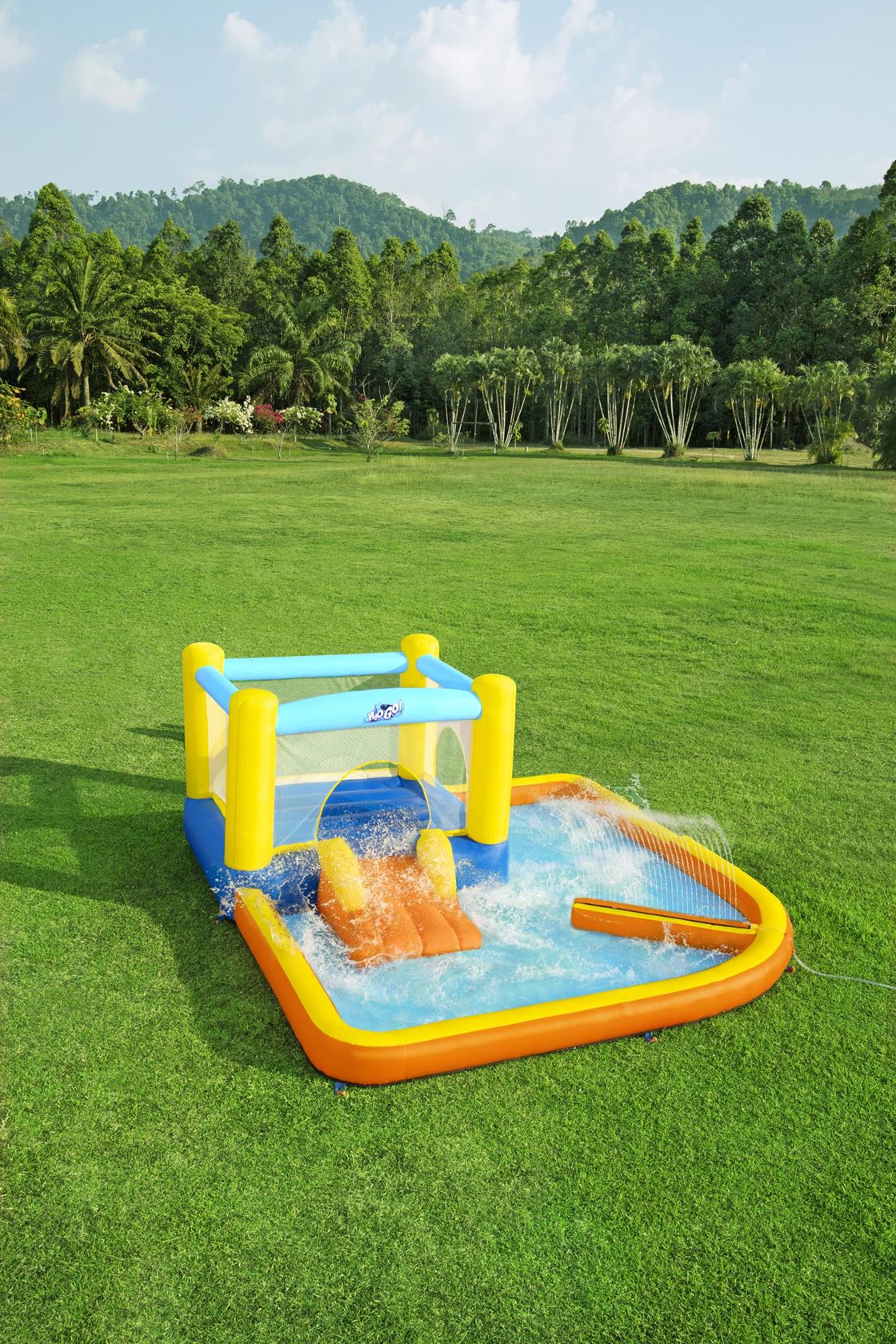 Bestway opblaasbaar waterpark H2OGO! Beach Bounce - L365 x B340 x H152 cm