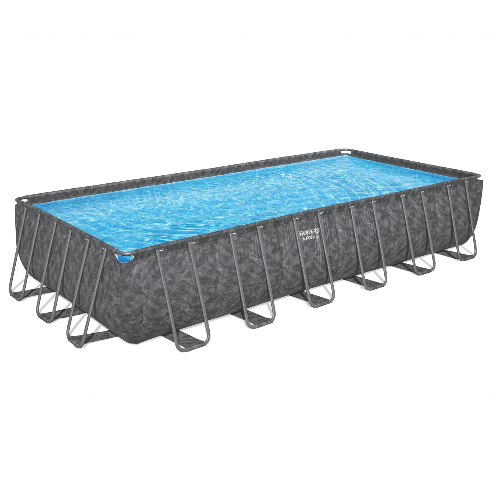 Bestway APX365 opbouwzwembad - rechthoekig - L732 x B366 x H132 cm | All-Season luxezwembad