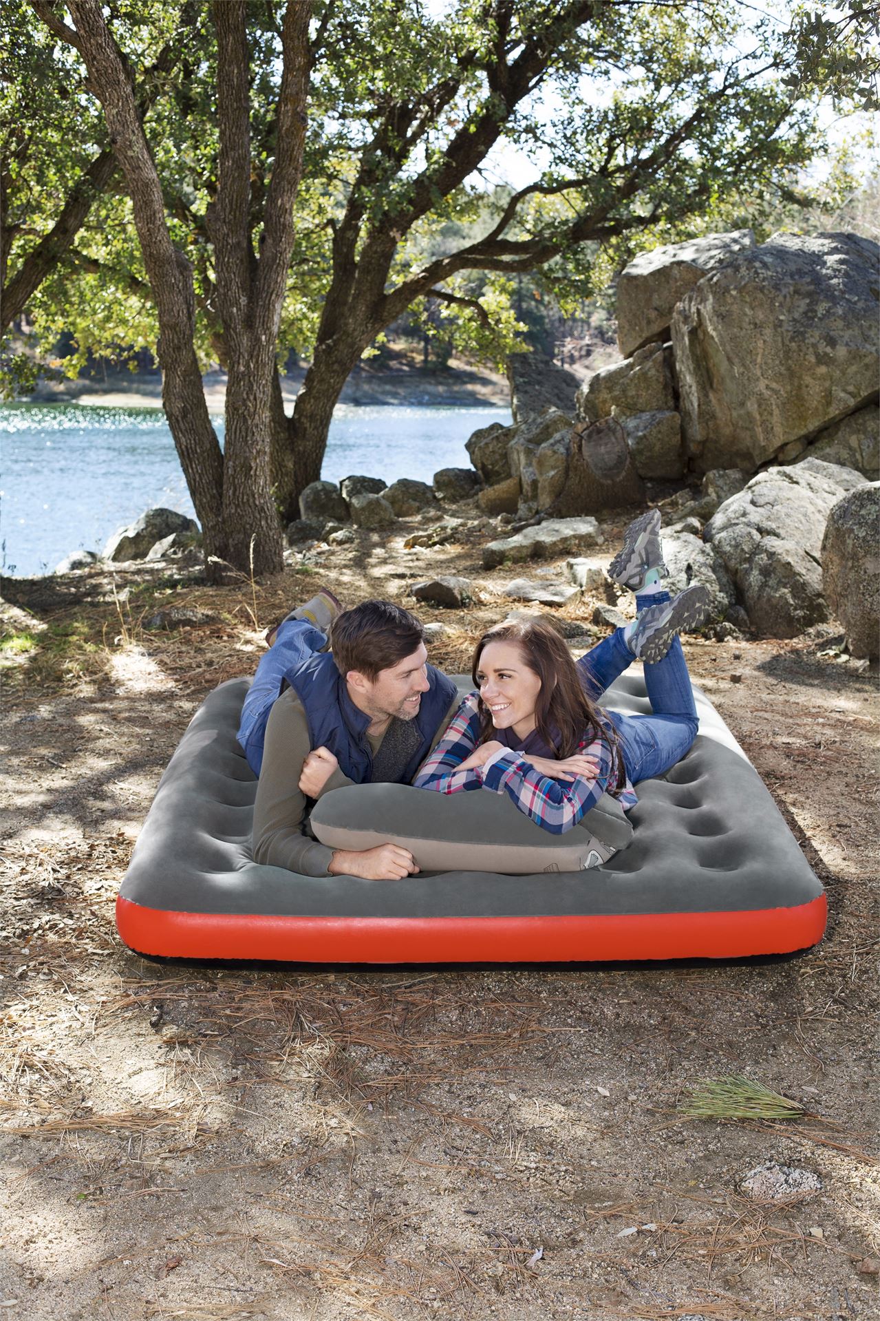 Bestway-2-03m-x-1-52m-x-22cm-Roll-Relax-Air-Mattress-Queen