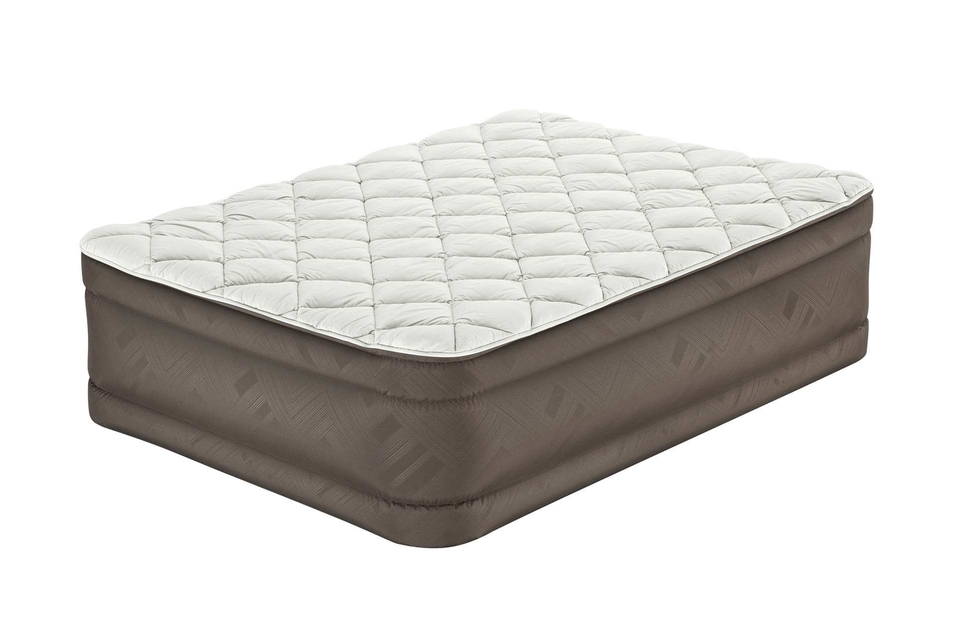 Bestway matelas d'air 'Fortech Queen' - 203x152x51 cm - avec pompe incorporée - brun/gris Bestway-2-03m-x-1-52m-x-51cm-Fortech-Duvet-Top-Air-Mattress-Queen-Built-in-AC-Pump